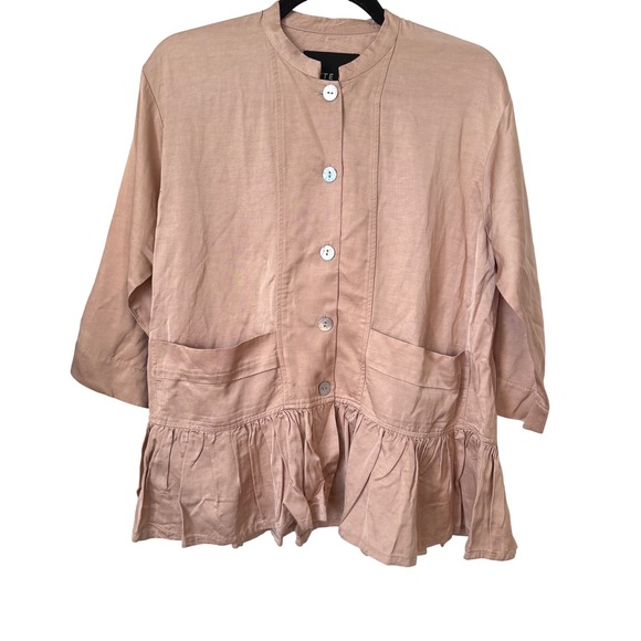 Bitte Kai Rand Jackets & Blazers - BITTE KAI RAND blush ruffle hem‎ jacket